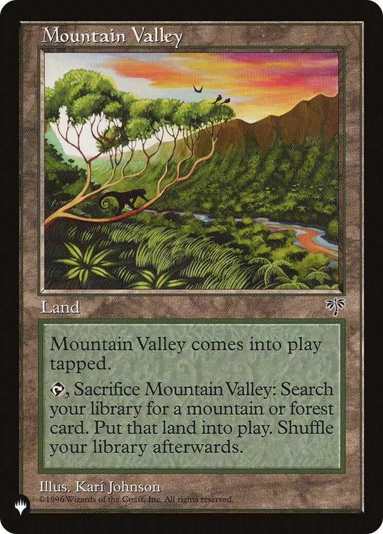 Image for Mountain Valley (The List Reprints) (LIST) - Magic: The Gathering