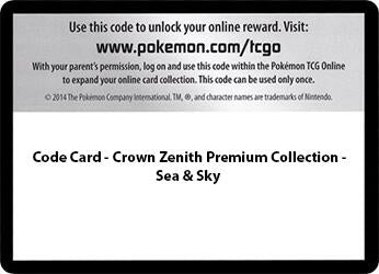 Code Card - Sea & Sky Premium Collection (Crown Zenith)
