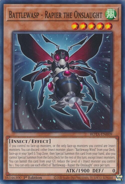 Image for Battlewasp - Rapier the Onslaught (ROTA-EN009) (Rage of the Abyss) - YuGiOh