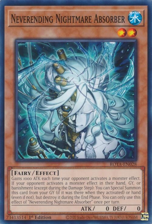 Image for Neverending Nightmare Absorber (ROTA-EN028) (Rage of the Abyss) - YuGiOh