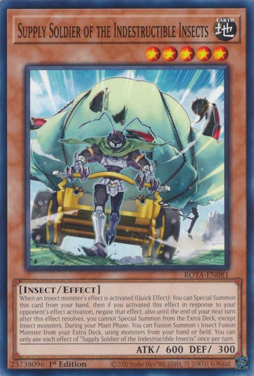 Image for Supply Soldier of the Indestructible Insects (ROTA-EN081) (Rage of the Abyss) - YuGiOh