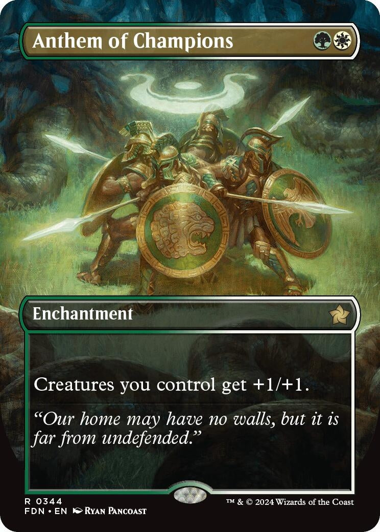 Anthem of Champions (Borderless) (344) (Foundations)