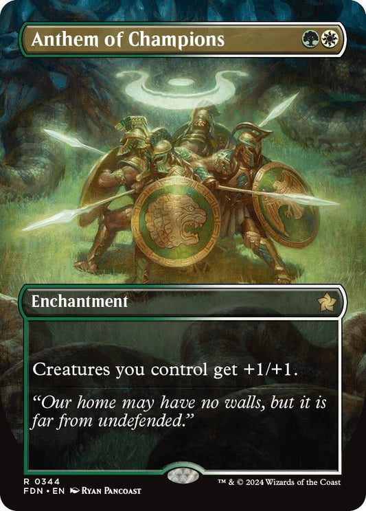 Anthem of Champions (Borderless) (344) (Foundations)