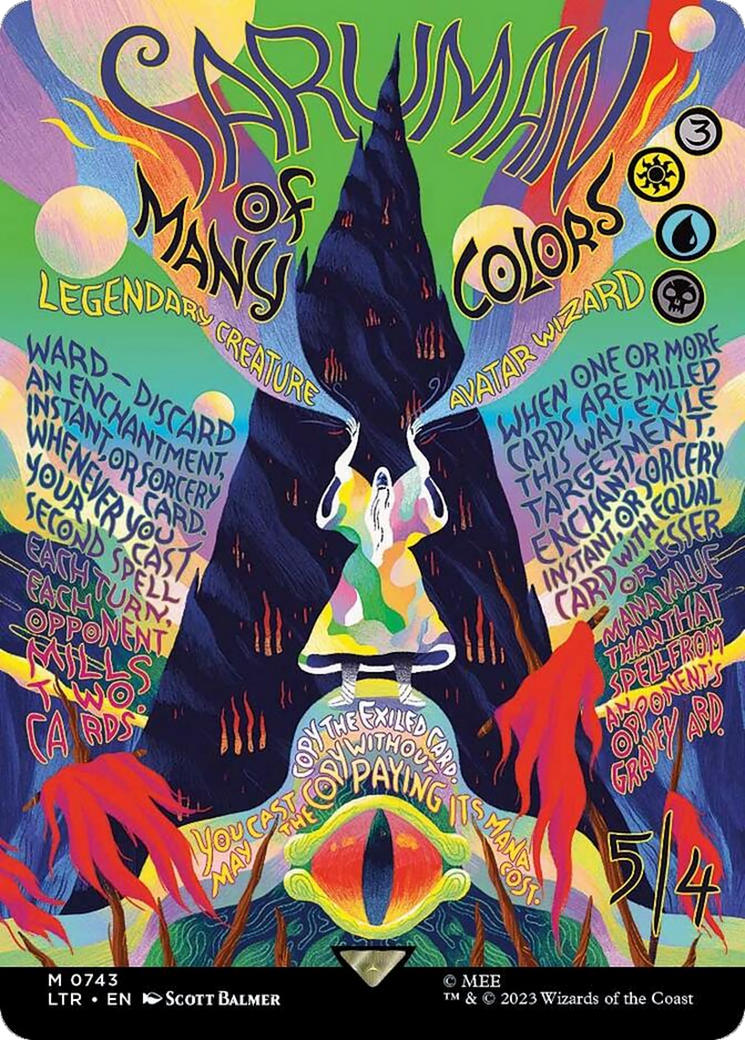 Saruman of Many Colors (Borderless Poster) (743) (LTR)