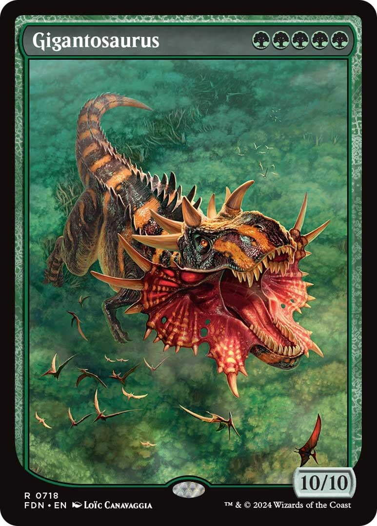 Image for Gigantosaurus (Full Art) (718) (Foundations) - Magic: The Gathering