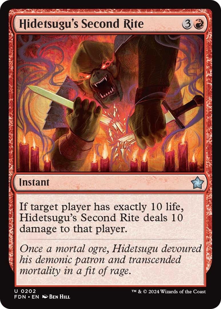 Image for Hidetsugu's Second Rite (202) (Foundations) - Magic: The Gathering