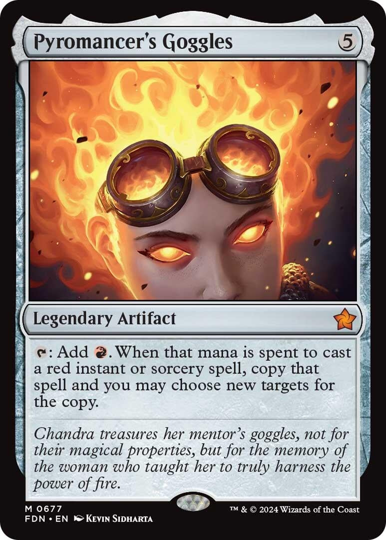Image for Pyromancer's Goggles (677) (Foundations) - Magic: The Gathering