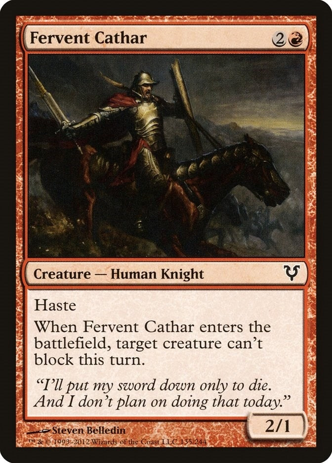 Image for Fervent Cathar (135) (Avacyn Restored) - Magic: The Gathering