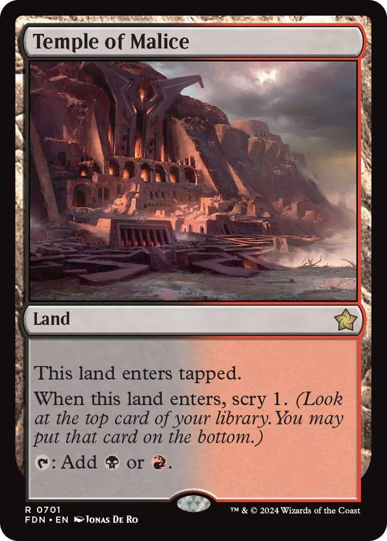 Image for Temple of Malice (701) (Foundations) - Magic: The Gathering