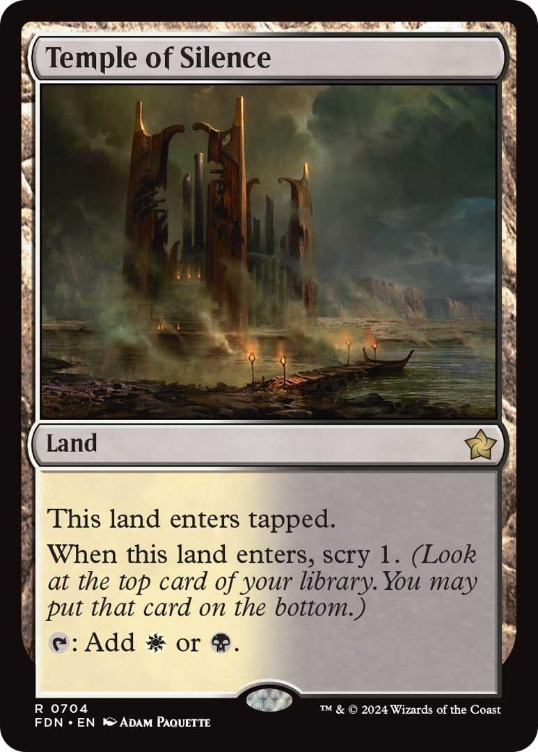 Image for Temple of Silence (704) (Foundations) - Magic: The Gathering