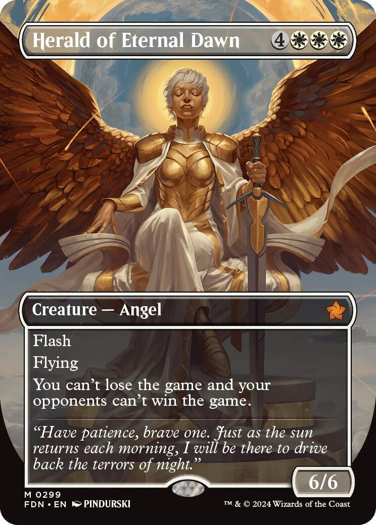 Image for Herald of Eternal Dawn (Borderless) (299) (Foundations) - Magic: The Gathering