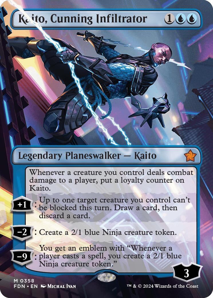 Kaito, Cunning Infiltrator (Borderless) (358) (Foundations)
