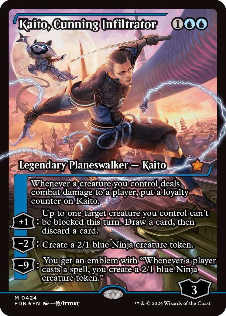 Kaito, Cunning Infiltrator (Showcase) (424) (Foundations)