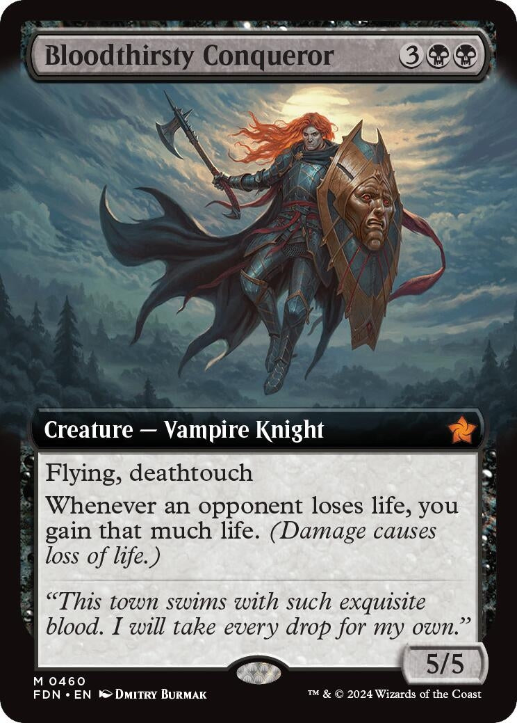 Image for Bloodthirsty Conqueror (Extended Art) (460) (Foundations) - Magic: The Gathering