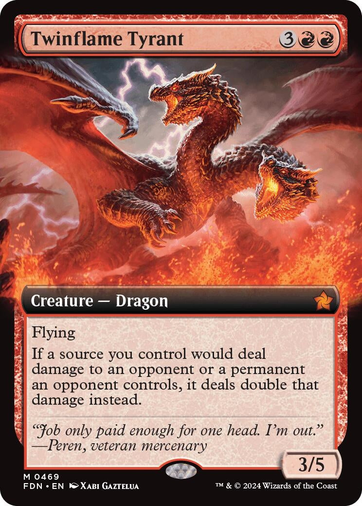 Twinflame Tyrant (Extended Art) (469) (Foundations)