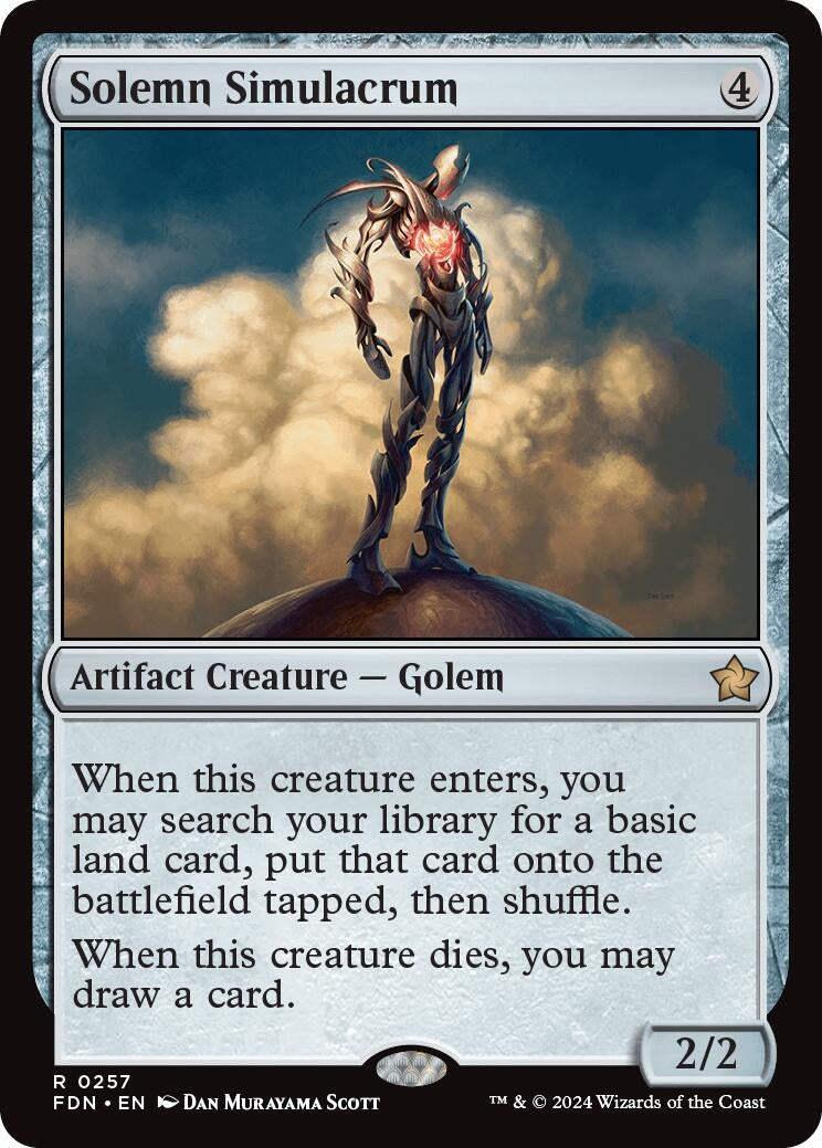 Image for Solemn Simulacrum (257) (Foundations) - Magic: The Gathering