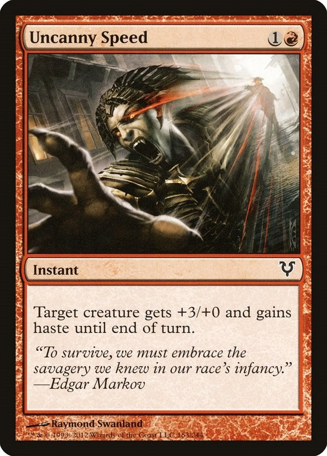 Image for Uncanny Speed (163) (Avacyn Restored) - Magic: The Gathering