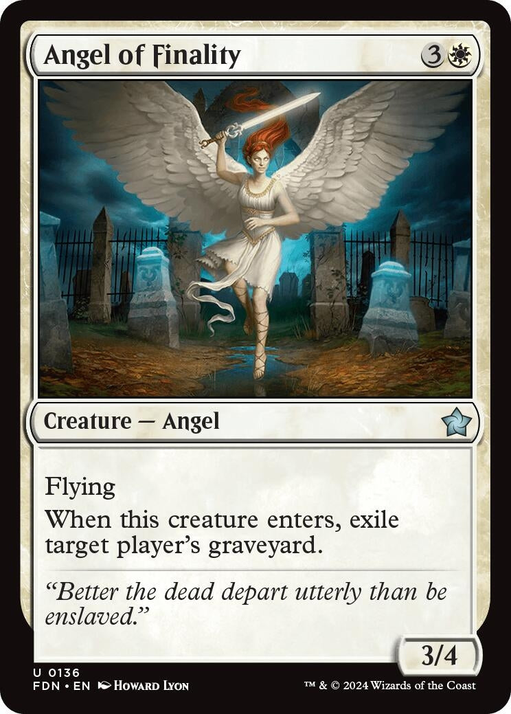 Image for Angel of Finality (136) (Foundations) - Magic: The Gathering