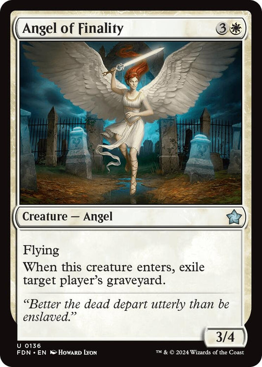 Image for Angel of Finality (136) (Foundations) - Magic: The Gathering