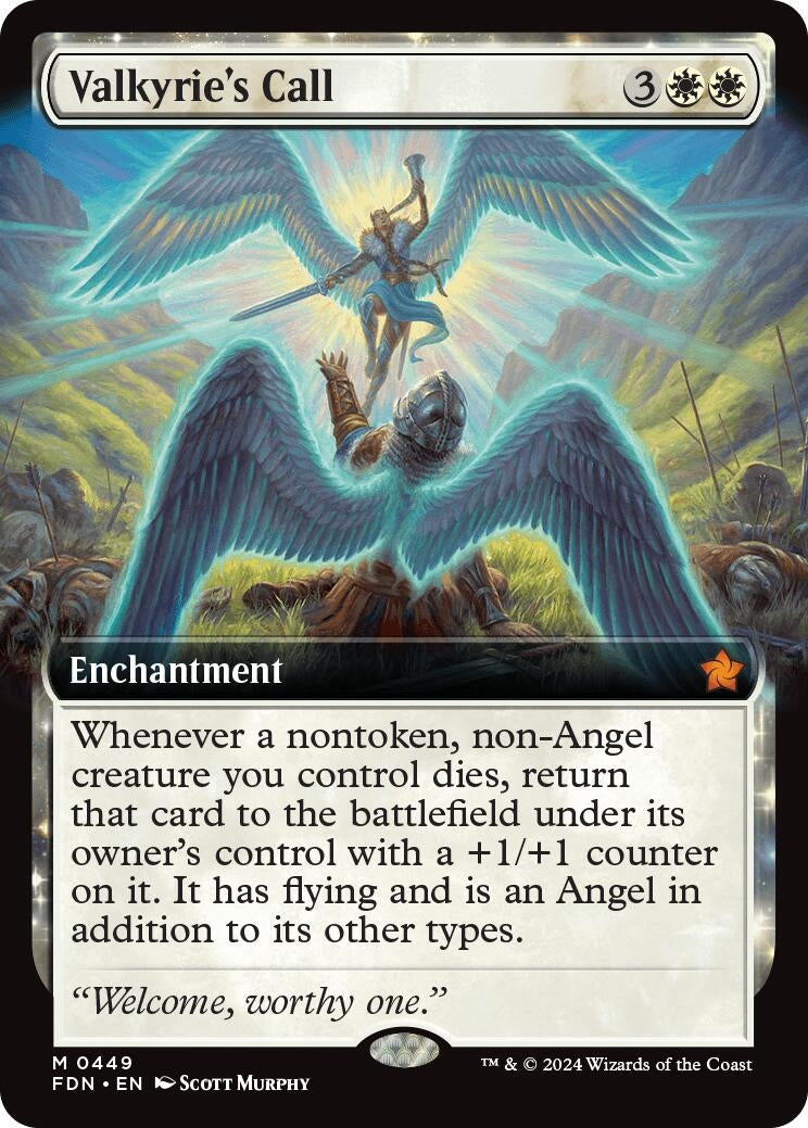 Image for Valkyrie's Call (Extended Art) (449) (Foundations) - Magic: The Gathering