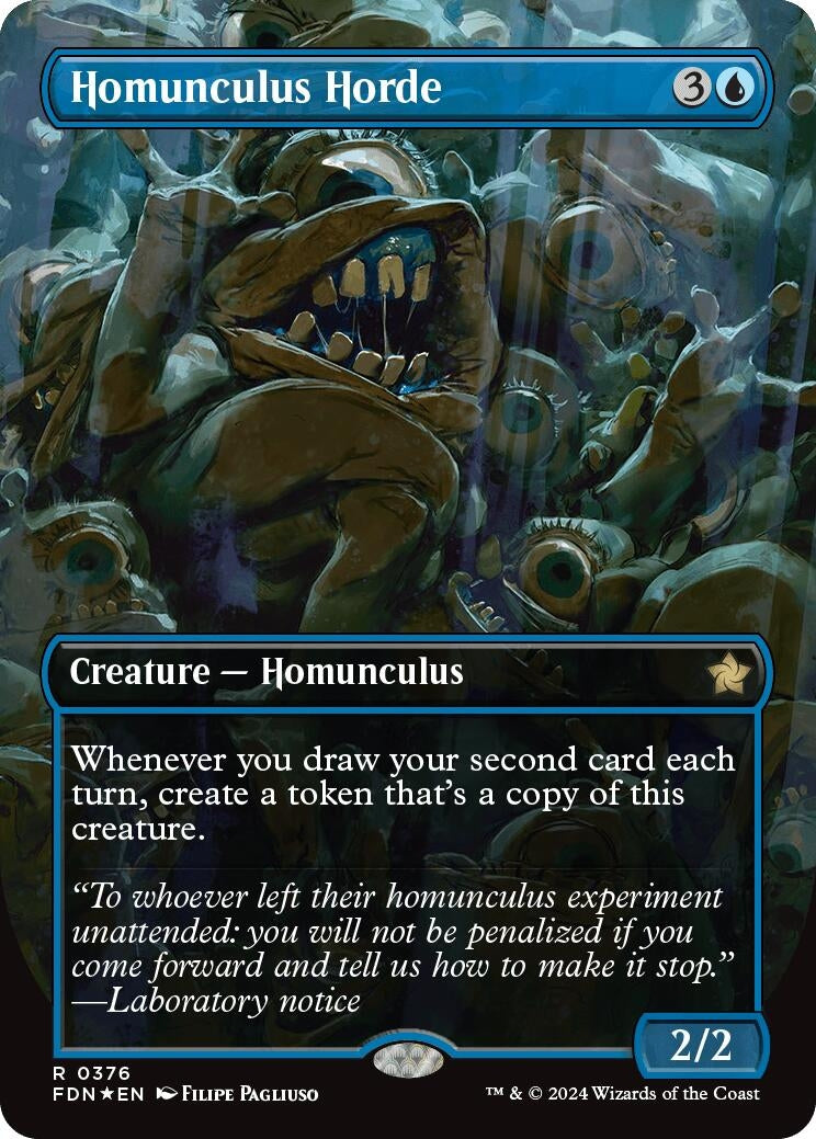 Homunculus Horde (Borderless) (Mana Foil) (376) (Foundations)