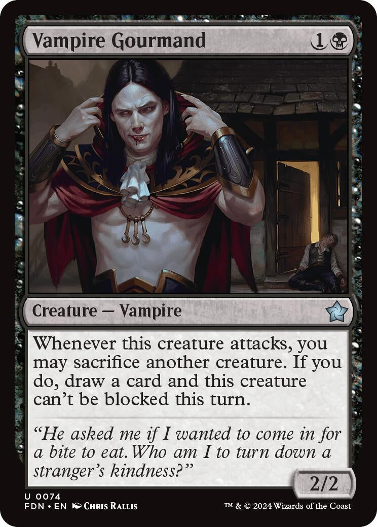 Image for Vampire Gourmand (74) (Foundations) - Magic: The Gathering