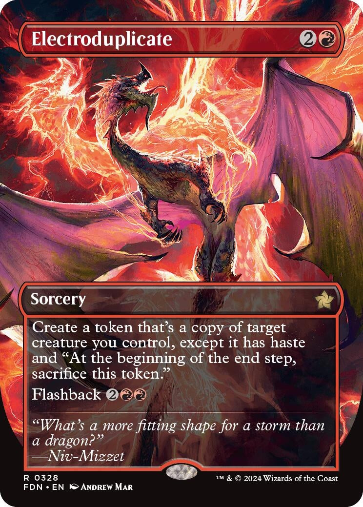 Image for Electroduplicate (Borderless) (328) (Foundations) - Magic: The Gathering