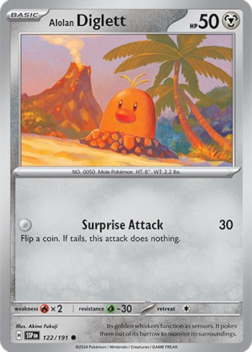 Alolan Diglett (122/191) (SV08: Surging Sparks)