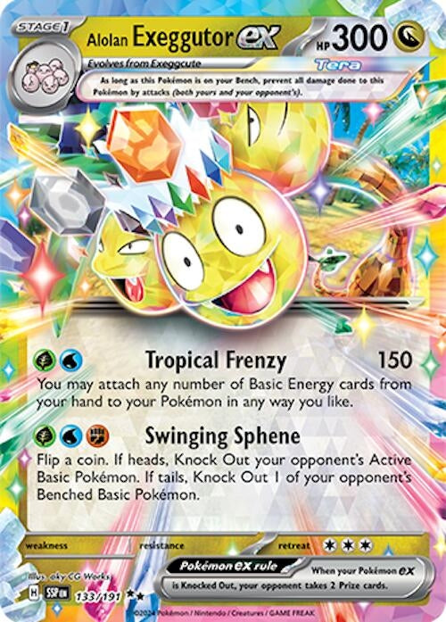 Alolan Exeggutor ex (133/191) (SV08: Surging Sparks)