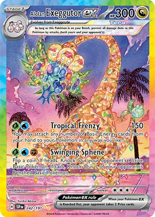 Alolan Exeggutor ex (242/191) (SV08: Surging Sparks)