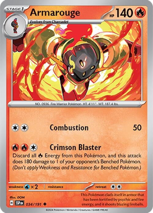 Armarouge (034/191) (SV08: Surging Sparks)