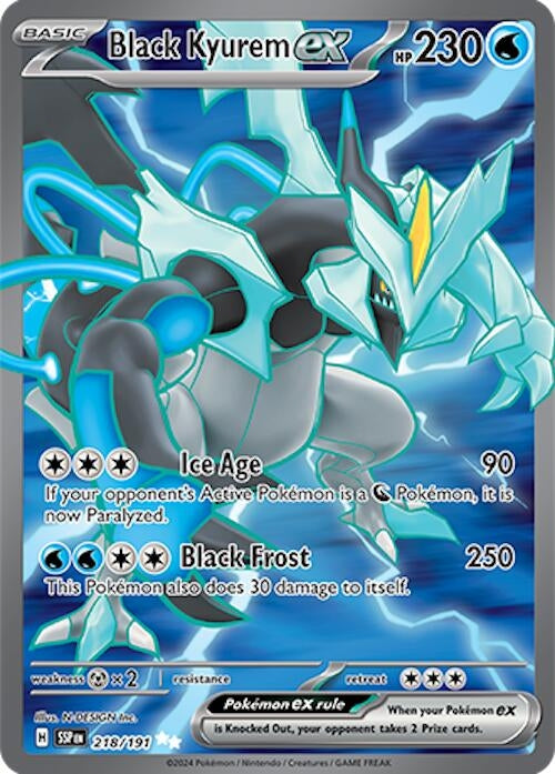 Black Kyurem ex (218/191) (SV08: Surging Sparks)
