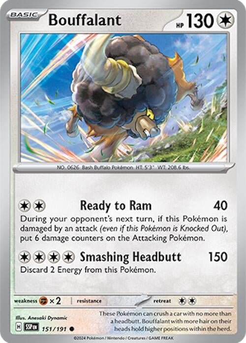 Bouffalant (151/191) (SV08: Surging Sparks)