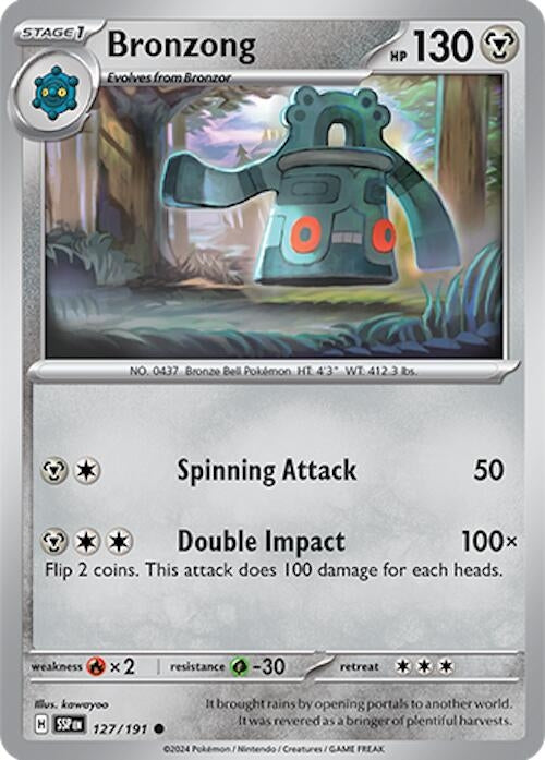 Bronzong (127/191) (SV08: Surging Sparks)