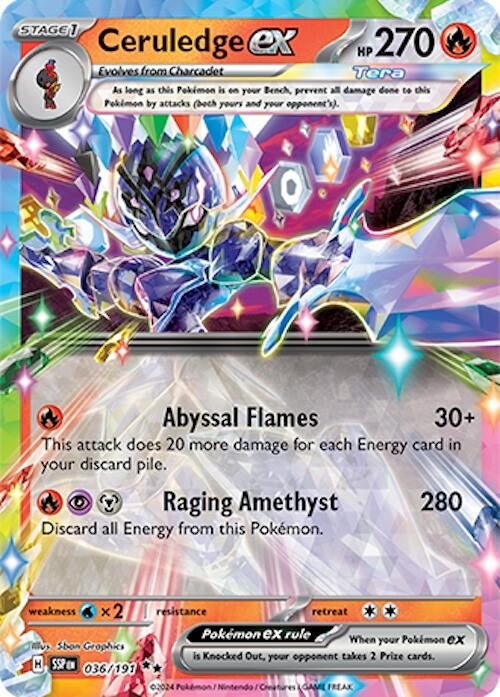 Ceruledge ex (036/191) (SV08: Surging Sparks)