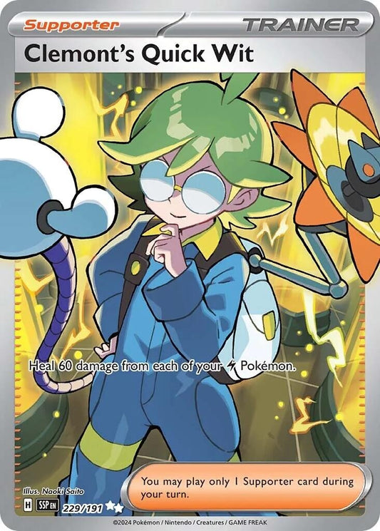 Clemont's Quick Wit (229/191) (SV08: Surging Sparks)