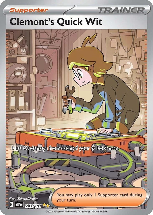 Clemont's Quick Wit (243/191) (SV08: Surging Sparks)
