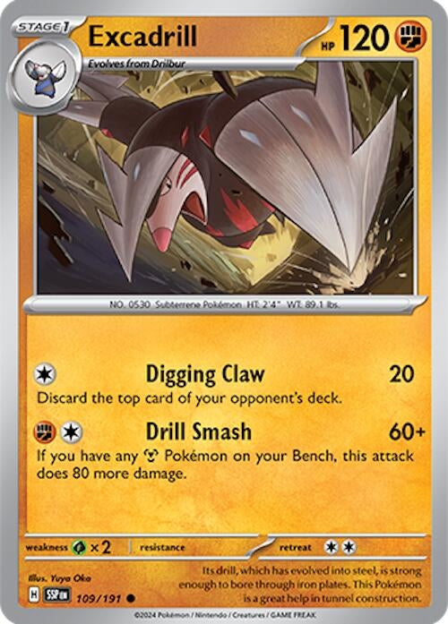 Excadrill (109/191) (SV08: Surging Sparks)
