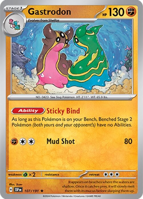 Gastrodon (107/191) (SV08: Surging Sparks)