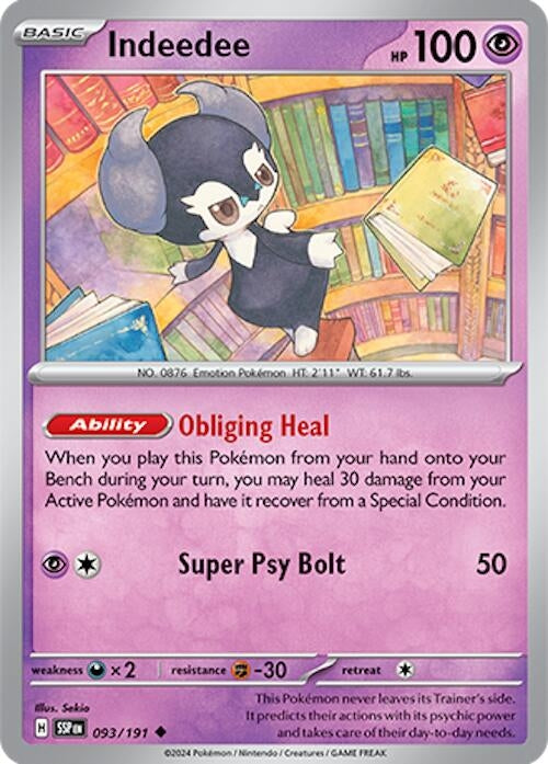 Indeedee (093/191) (SV08: Surging Sparks)