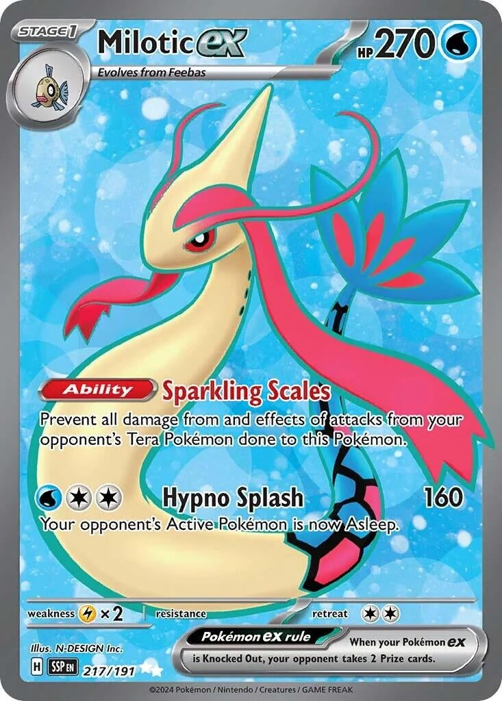 Milotic ex (217/191) (SV08: Surging Sparks)