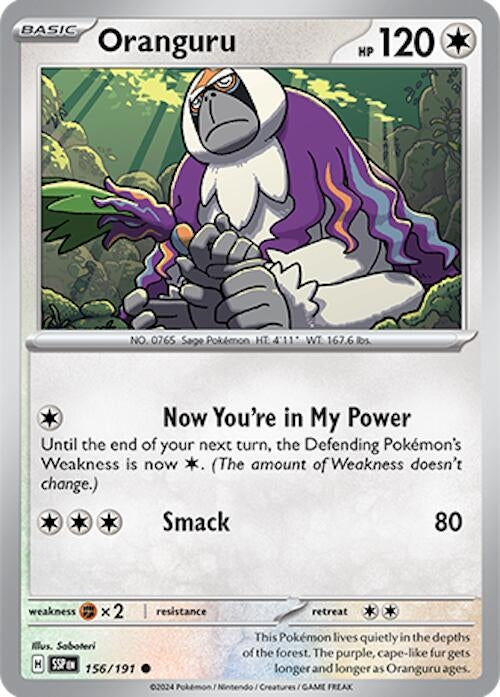 Oranguru (156/191) (SV08: Surging Sparks)
