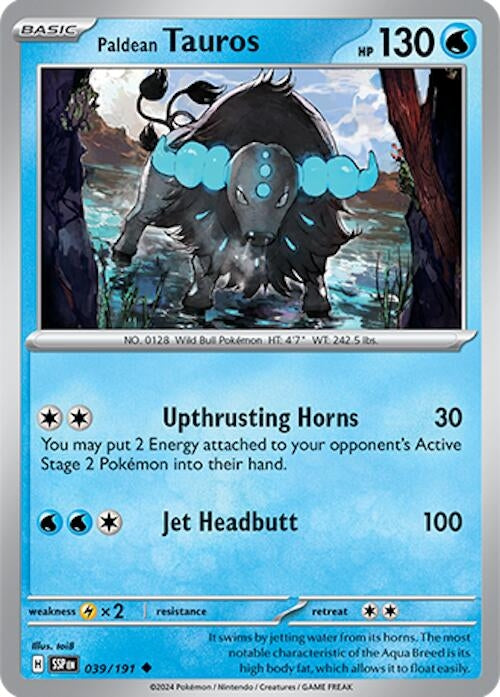 Paldean Tauros (039/191) (SV08: Surging Sparks)