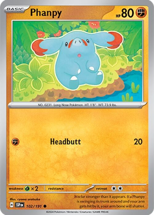 Phanpy (102/191) (SV08: Surging Sparks)