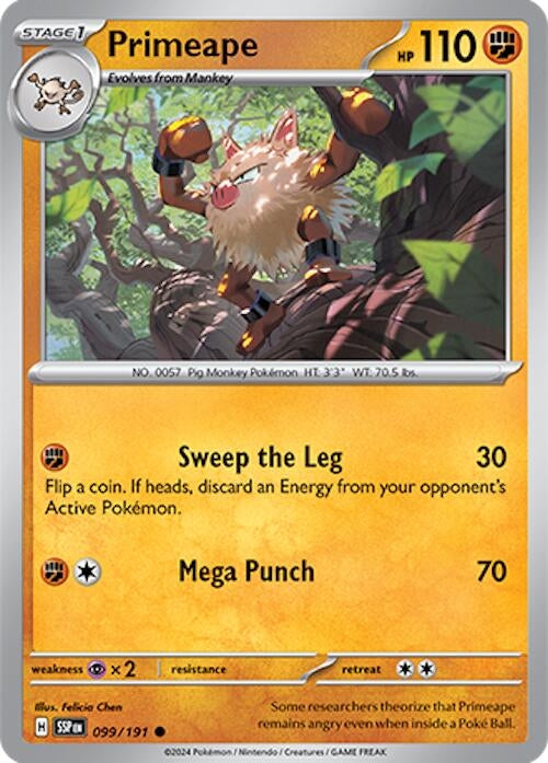 Primeape (099/191) (SV08: Surging Sparks)