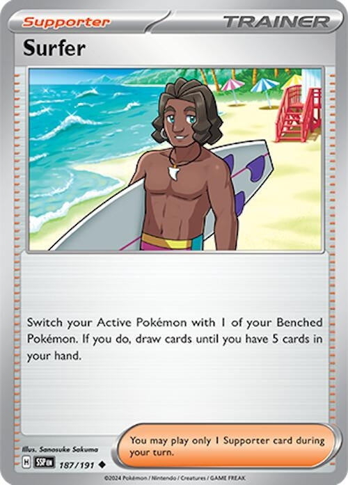 Surfer (187/191) (SV08: Surging Sparks)