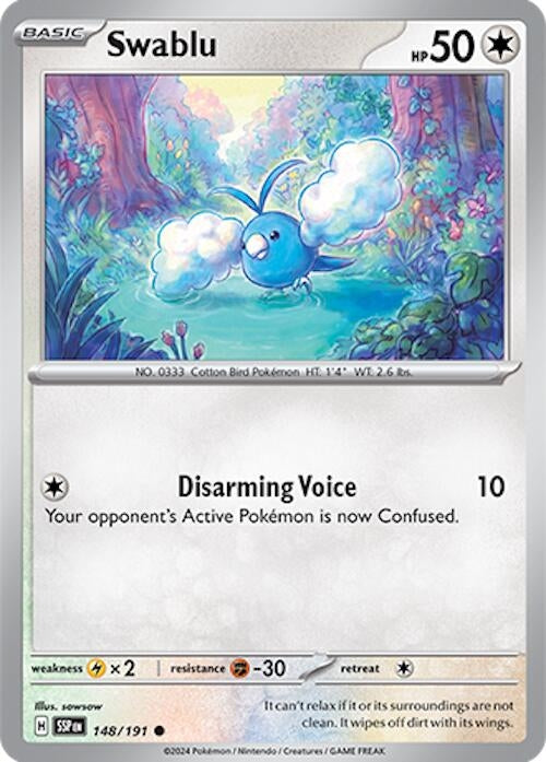 Swablu (148/191) (SV08: Surging Sparks)