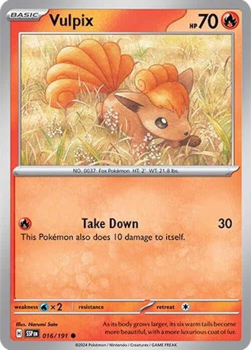 Vulpix (016/191) (SV08: Surging Sparks)
