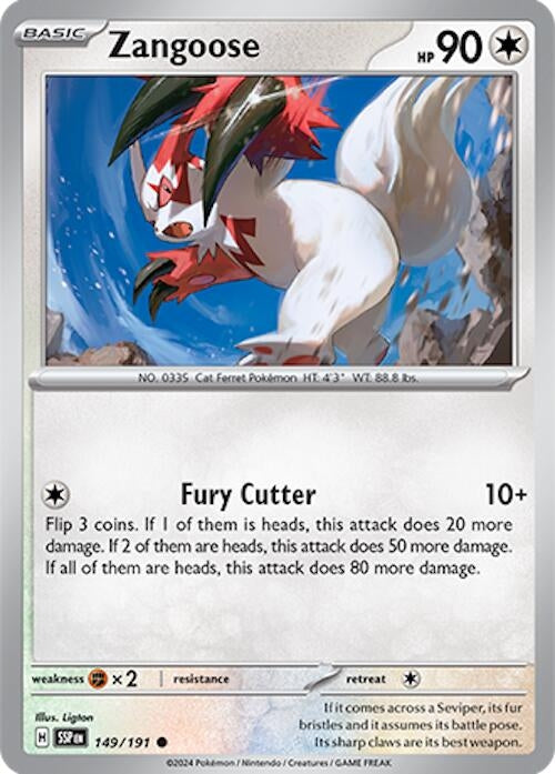 Zangoose (149/191) (SV08: Surging Sparks)