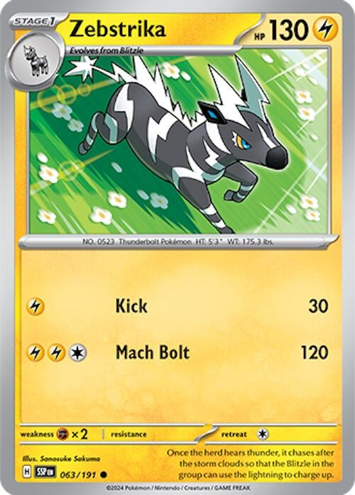 Zebstrika (063/191) (SV08: Surging Sparks)